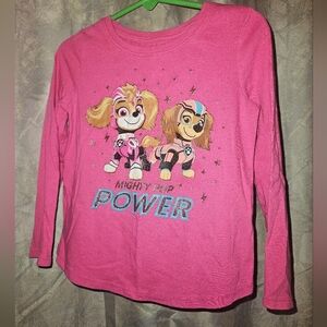 Jumping Beans Pink Mighty Pup Long Sleeve Shirt